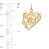 Thumbnail Image 2 of “#1 Mom” Heart Charm in Solid 14K Gold