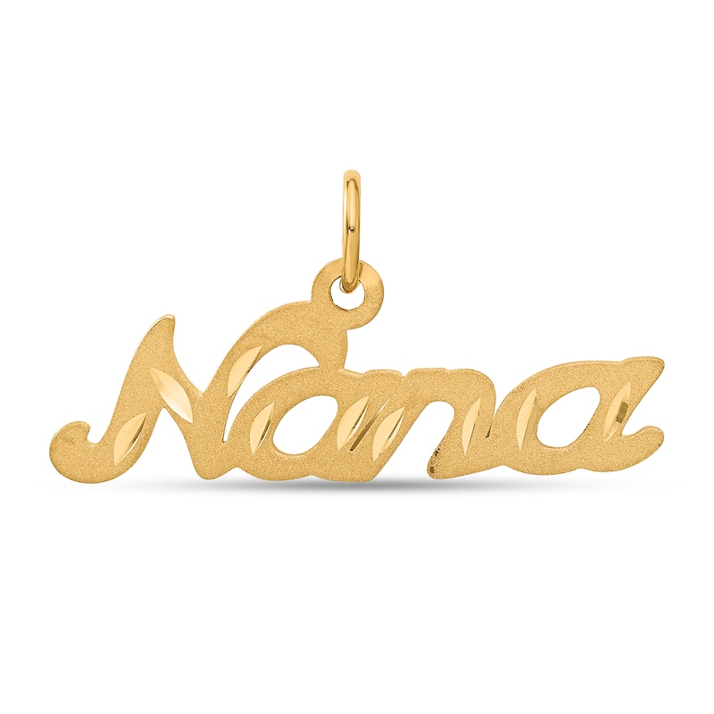 Main Image 1 of “Nana” Charm in Hollow 14K Gold