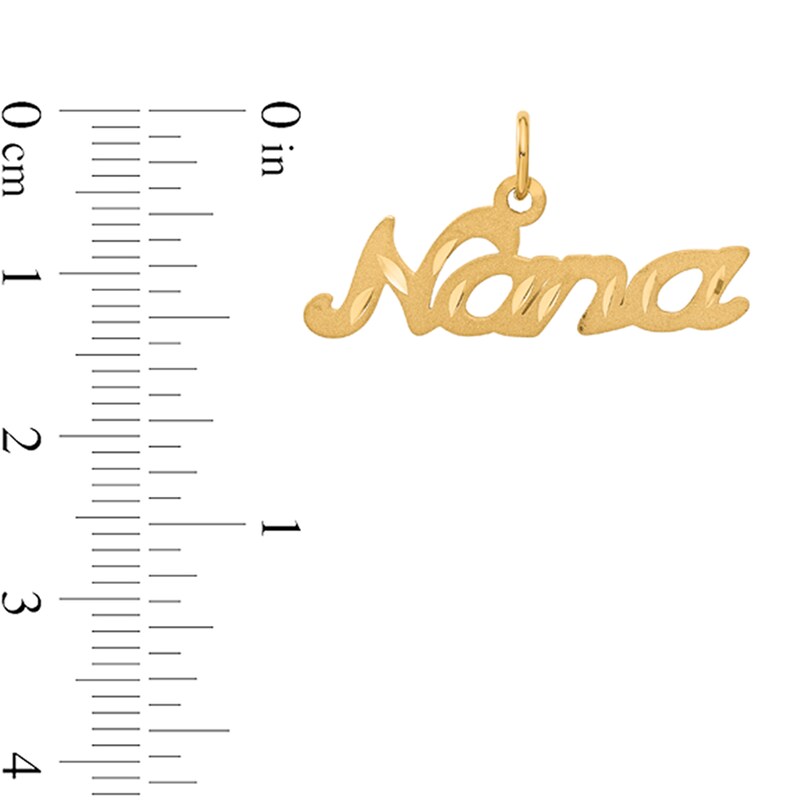 Main Image 2 of “Nana” Charm in Hollow 14K Gold