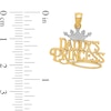 Thumbnail Image 2 of “Daddy’s Princess” with Crown Necklace Charm in Solid 14K Two-Tone Gold