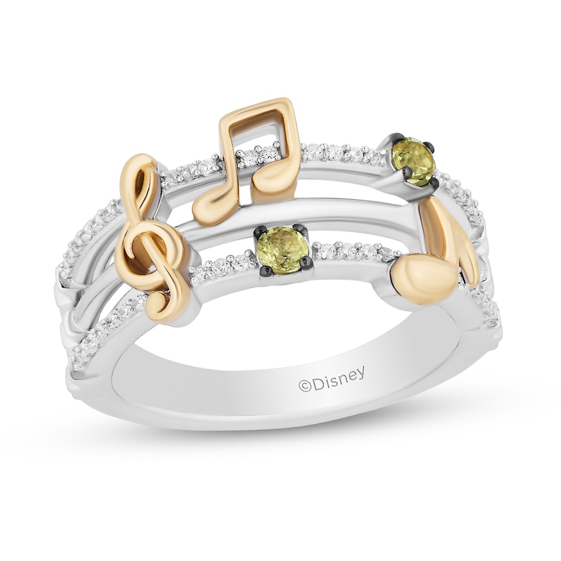 Main Image 1 of Collector’s Edition Enchanted Disney The Princess and the Frog Musical Note Ring in Sterling Silver and 10K Gold