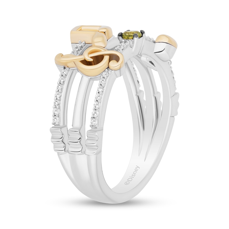 Main Image 2 of Collector’s Edition Enchanted Disney The Princess and the Frog Musical Note Ring in Sterling Silver and 10K Gold