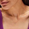 Thumbnail Image 2 of 1/6 CT. T.W. Diamond Chevron Necklace in 10K Gold