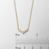 Thumbnail Image 3 of 1/6 CT. T.W. Diamond Chevron Necklace in 10K Gold