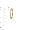 Thumbnail Image 3 of 1 CT. T.W. Certified Lab-Grown Diamond Triple Row Hoop Earrings in 14K Gold (F/SI2)