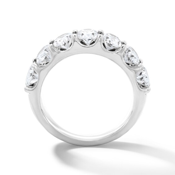 3 CT. T.w. Oval Certified Lab-Grown Diamond Seven Stone Anniversary Band in 14K Gold (F/Si2