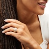 Thumbnail Image 2 of 2-3/4 CT. T.W. Princess-Cut Certified Lab-Grown Diamond Frame Triple Row Engagement Ring in 14K Gold (F/VS2)