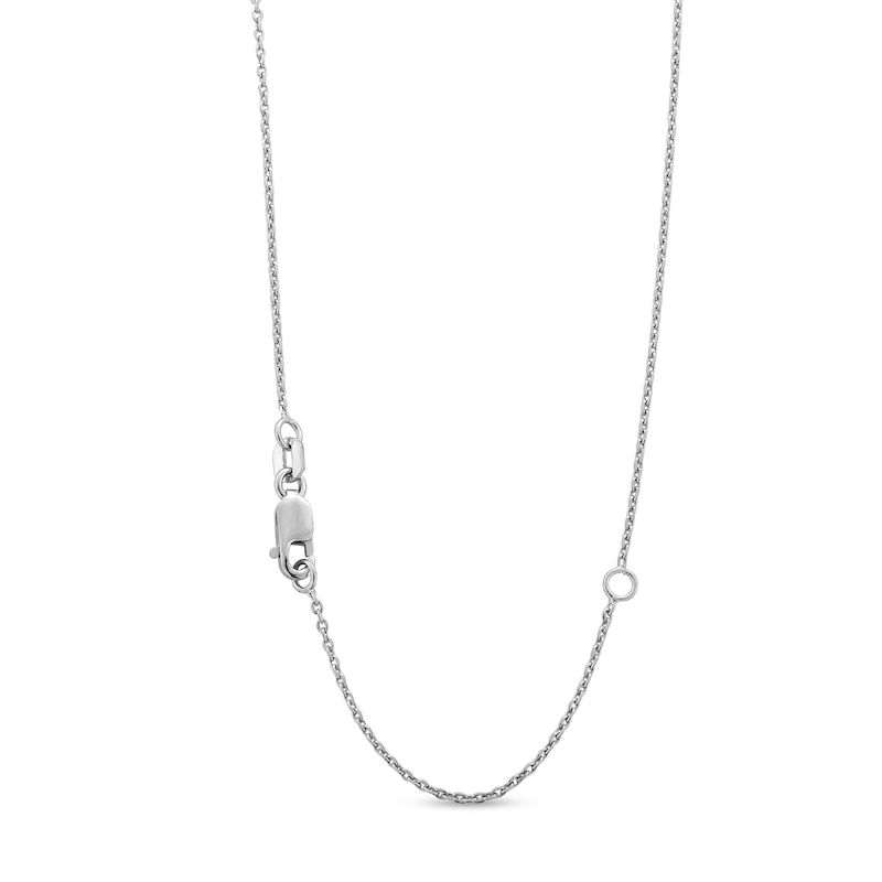 Main Image 5 of Princess-Cut Lab-Created Emerald and White Lab-Created Sapphire Pendant, Stud Earrings and Ring Set in Sterling Silver