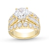 Thumbnail Image 1 of 5-1/2 CT. T.W. Baguette and Round Certified Lab-Grown Diamond Triple Row Engagement Ring in 14K Gold (F/VS2)