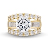 Thumbnail Image 4 of 5-1/2 CT. T.W. Baguette and Round Certified Lab-Grown Diamond Triple Row Engagement Ring in 14K Gold (F/VS2)