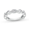 Thumbnail Image 1 of 1-1/2 CT. T.W. Multi-Shaped Certified Lab-Grown Diamond Bezel-Set Anniversary Band in 14K White Gold (F/VS2)