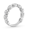Thumbnail Image 3 of 1-1/2 CT. T.W. Multi-Shaped Certified Lab-Grown Diamond Bezel-Set Anniversary Band in 14K White Gold (F/VS2)