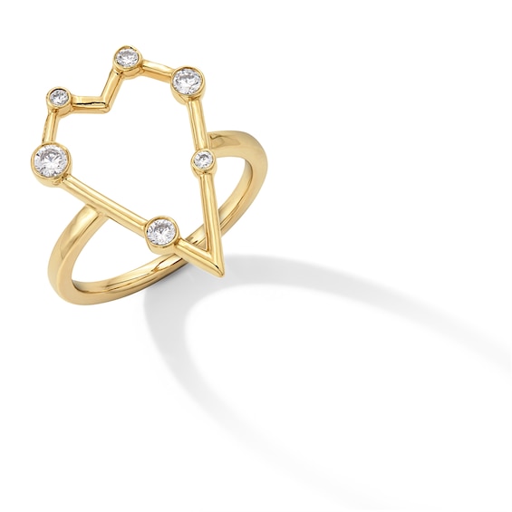 1/4 CT. T.w. Diamond Abstract Heart Ring in 10K Gold