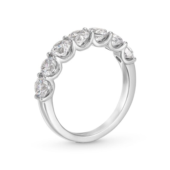 2 CT. T.w. Certified Lab-Grown Diamond Seven Stone Anniversary Band in 14K White Gold (I/Si2)