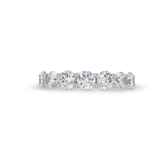 2 CT. T.w. Certified Lab-Grown Diamond Seven Stone Anniversary Band in 14K White Gold (I/Si2)