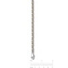 Thumbnail Image 3 of 1/4 CT. T.W. Diamond “XO” Link Bracelet in Sterling Silver and 14K Gold Plate - 7.25"