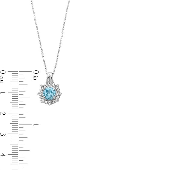 Certified Swiss Blue Topaz and White Lab-Created Sapphire Snowflake Pendant, Ring and Earrings Set in Sterling Silver