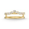 Thumbnail Image 4 of 3/8 CT. T.W. Diamond Chevron Solitaire Enhancer in 14K Gold