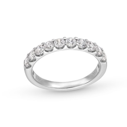 7/8 CT. T.W. Diamond Ten Stone Anniversary Band in 10K White Gold
