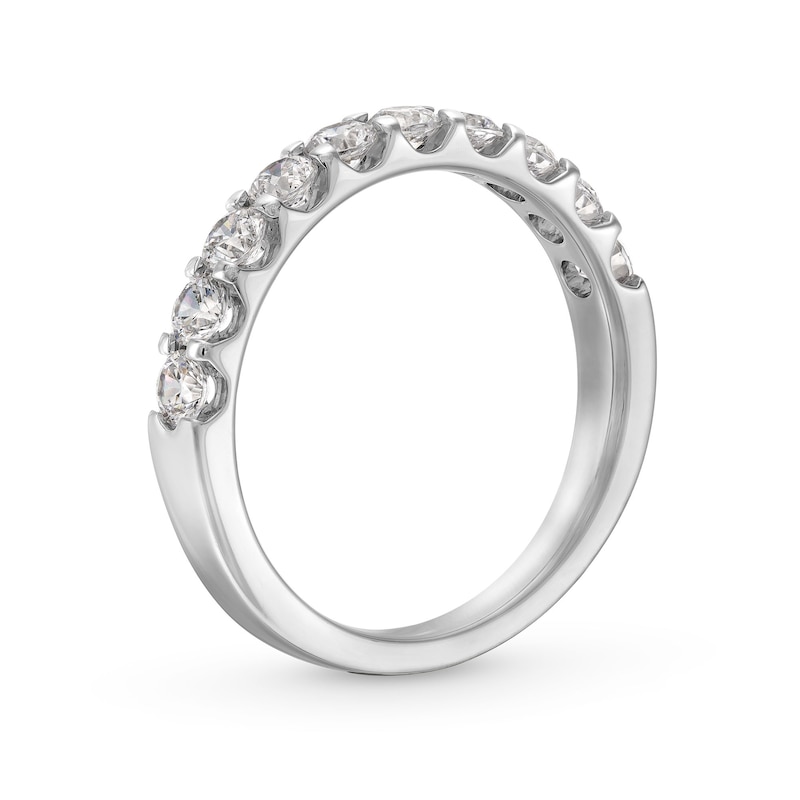Main Image 2 of 7/8 CT. T.W. Diamond Ten Stone Anniversary Band in 10K White Gold