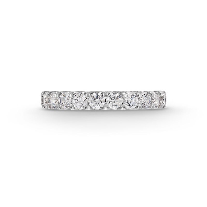 Main Image 3 of 7/8 CT. T.W. Diamond Ten Stone Anniversary Band in 10K White Gold