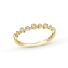 Thumbnail Image 1 of 1/15 CT. T.W. Diamond Bezel-Set Alternating Vintage-Style Stackable Anniversary Band in 10K Gold