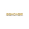 Thumbnail Image 3 of 1/15 CT. T.W. Diamond Bezel-Set Alternating Vintage-Style Stackable Anniversary Band in 10K Gold