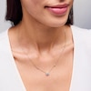 Thumbnail Image 2 of 3/4 CT. T.W. Diamond Frame Station Necklace in 14K Gold