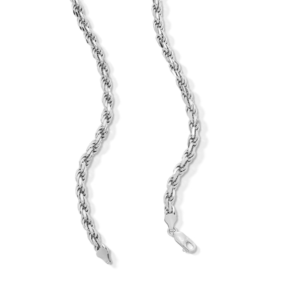 5.6mm Diamond-Cut Rope Chain Necklace in Solid Sterling Silver - 24â