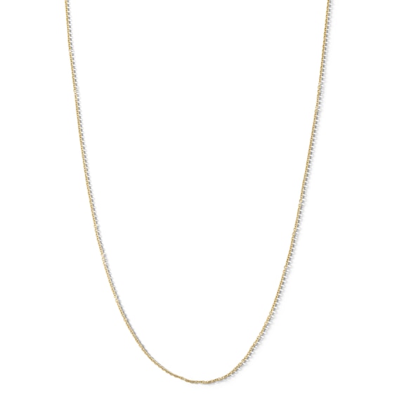 1.0mm Diamond-Cut Cable Chain Necklace in Solid 10K Gold - 18â