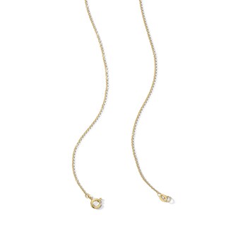 Main Image 3 of 1.0mm Diamond-Cut Cable Chain Necklace in Solid 10K Gold - 18”