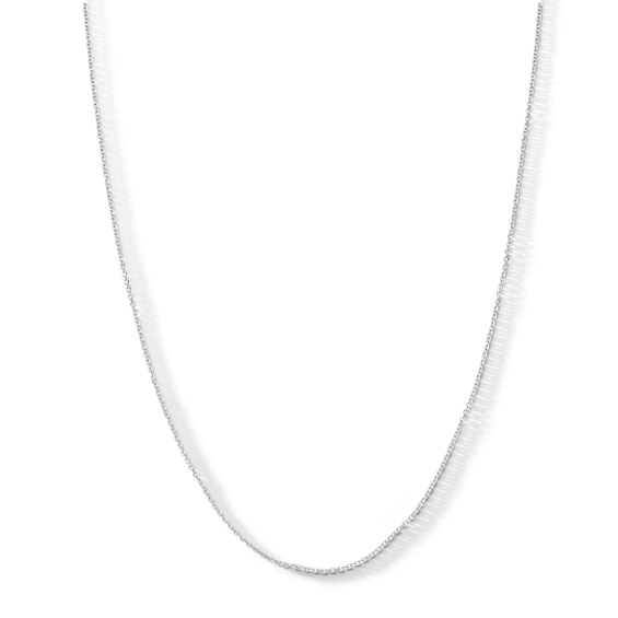 1.0mm Diamond-Cut Cable Chain Necklace in Solid 10K Gold