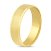 Thumbnail Image 2 of 6.0mm Engravable Beveled Edge Wedding Band in 10K Gold (1 Line)