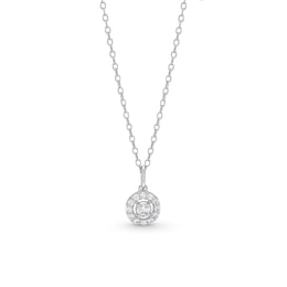 1/5 CT. T.W. Diamond Open Frame Pendant in 10K White Gold