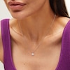 Thumbnail Image 2 of 1/5 CT. T.W. Diamond Open Frame Pendant in 10K White Gold