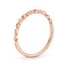 Thumbnail Image 2 of 1/20 CT. T.W. Diamond Station Stackable Anniversary Band in 10K Rose Gold