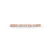 Thumbnail Image 3 of 1/20 CT. T.W. Diamond Station Stackable Anniversary Band in 10K Rose Gold