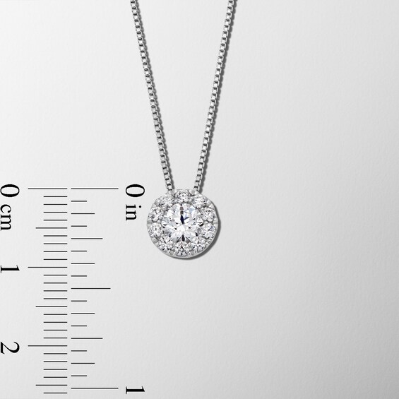1 CT. T.w. Certified Lab-Grown Diamond Frame Pendant in 14K White Gold (F/Si2)