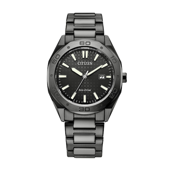 Men's Citizen Eco-DriveÂ® Weekender Grey IP Watch with Grey Dial (Model: Bm7637-81H)
