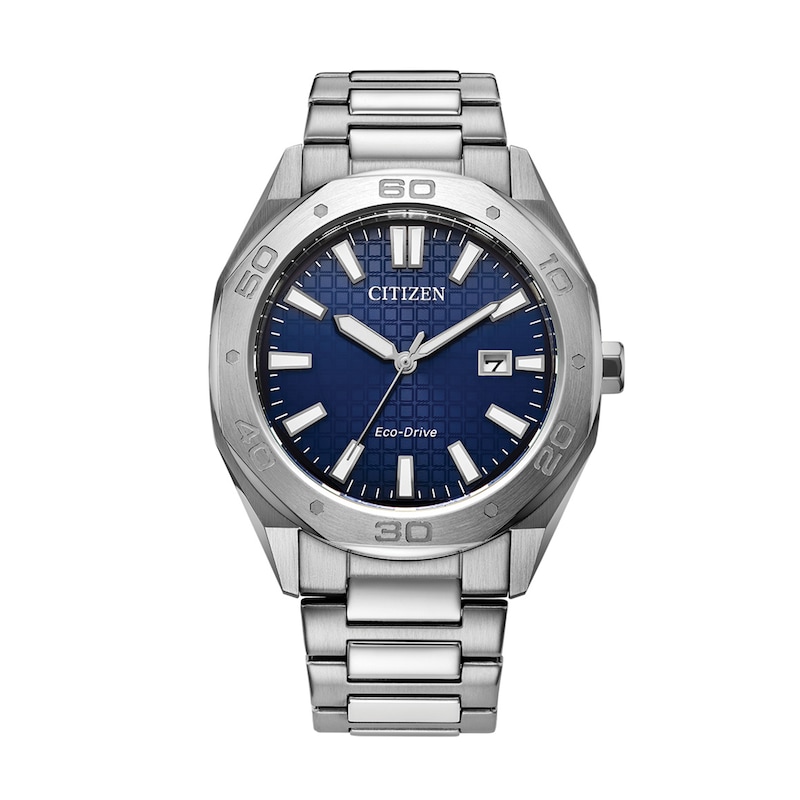 Main Image 1 of Men's Citizen Eco-Drive® Weekender Watch with Blue Dial (Model: BM7630-80L)