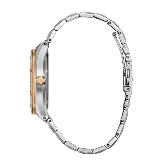 Men's Citizen Eco-DriveÂ® 1/10 CT. T.w. Diamond Corso Two-Tone IP Watch with Grey Dial (Model: Bm7646-55H)