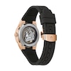 Thumbnail Image 3 of Men’s Bulova Latin GRAMMY® Automatic Rose-Tone IP Black Silicone Strap Watch with Textured White Dial (Model: 97A186)