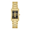 Thumbnail Image 1 of Ladies' Bulova Classic Diamond Accent Our Lady of Guadalupe Gold-Tone Watch with Rectangular Black Dial (Model: 97P169)