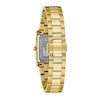 Thumbnail Image 3 of Ladies' Bulova Classic Diamond Accent Our Lady of Guadalupe Gold-Tone Watch with Rectangular Black Dial (Model: 97P169)