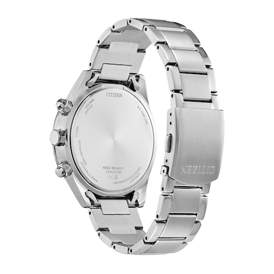 Men's Citizen Eco-Drive® Sport Luxury Chronograph Watch with Sky Blue Dial (Model: At8260-51M)