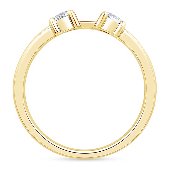 1/4 CT. T.w. Diamond Three Stone Semi Mount in 14K Gold