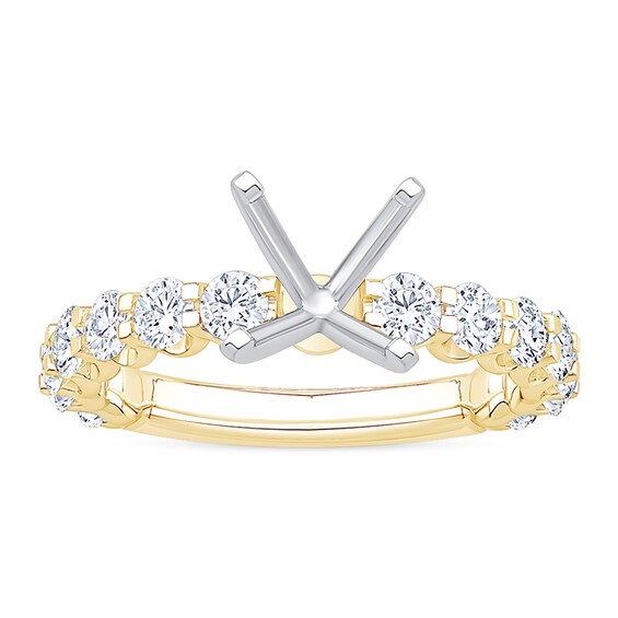 1-1/2 CT. T.w. Certified Lab-Grown Diamond Semi Mount in 14K Gold (F/Vs2)