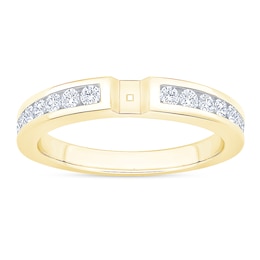 3/8 CT. T.W. Diamond Channel-Set Shank Semi Mount in 14K Gold