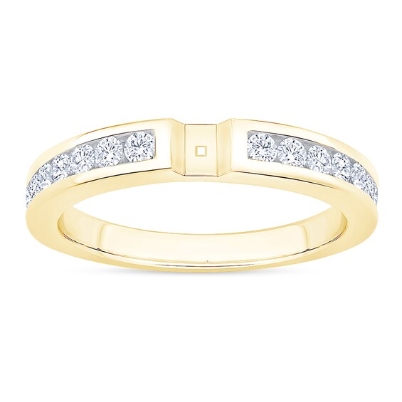 3/8 CT. T.w. Diamond Channel-Set Shank Semi Mount in 14K Gold