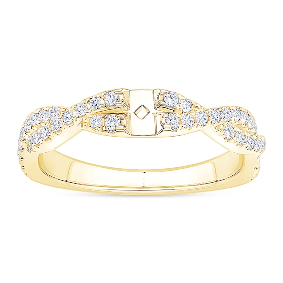 1/3 CT. T.w. Diamond Twist Shank Semi Mount in 14K Gold
